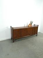 Hout met bamboe dressoir met lades vintage, Gebruikt, Overige materialen, 150 tot 200 cm, Ophalen of Verzenden