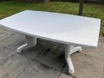 Mooie grote witte tuintafel, Ophalen, Gebruikt, Rechthoekig, Kunststof