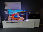 Modern TV Meubel met sfeerhaard, Ophalen, Zo goed als nieuw, 200 cm of meer, Minder dan 100 cm