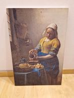 Schilderij melkmeisje 40x60cm vermeer, Huis en Inrichting, Woonaccessoires | Schilderijen, Tekeningen en Foto's, Ophalen of Verzenden