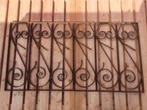 1 Antiek sierhekwerk 1740x25x920 mm. massief metaal, Tuin en Terras, Tuinhekken en Hekwerk, Ophalen of Verzenden, Gebruikt, IJzer