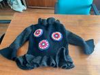 Wollen Flowerpower Vest maat 152, ., Jongen of Meisje, Trui of Vest, Ophalen of Verzenden