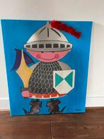 Canvas schilderij van een ridder, Antiek en Kunst, Ophalen