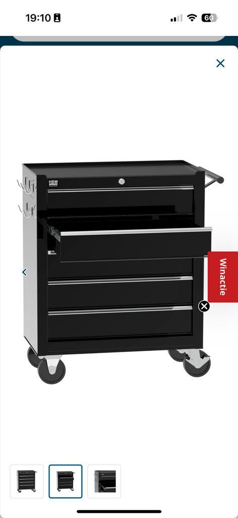 HBM Gereedschapwagen 5 laden (NIEUW), Doe-het-zelf en Verbouw, Gereedschapskisten, Nieuw, Ophalen