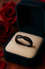 Zwarte ring maat 18mm, Sieraden, Tassen en Uiterlijk, Ringen, Ut, Zwart, Nieuw, Ophalen of Verzenden