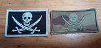 2 Calico Jack patches,multicam en zwart wit met klittenband, Embleem of Badge, Nederland, Ophalen of Verzenden