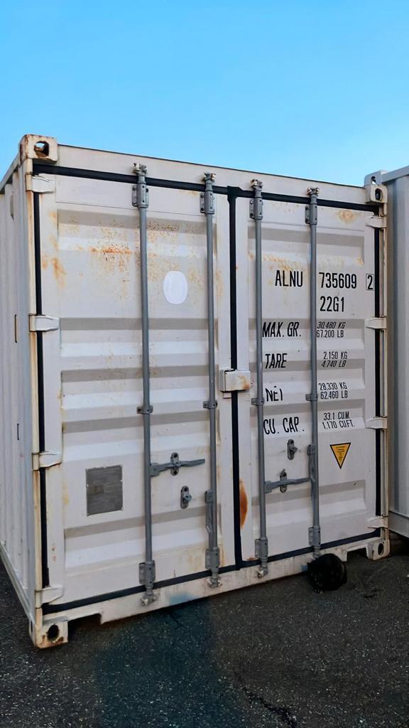 Witte 20ft Zeecontainer - Opslag of Transport, Zakelijke goederen, Machines en Bouw | Keten en Containers, Ophalen