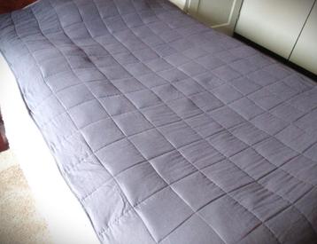 Verzwaringsdeken~7 kilo~Grijs~polyester~ca 205 cm x 145 beschikbaar voor biedingen