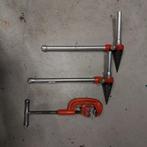 Ridgid 3 poot, ruimer, pijpsnijder, Doe-het-zelf en Verbouw, Gereedschap | Handgereedschap, Ophalen, Gebruikt