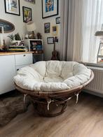 Rotan Chill/Lounge Stoel Papasan - Zo Goed Als Nieuw!, Huis en Inrichting, Stoelen, Ophalen, Wit, Riet of Rotan, Zo goed als nieuw