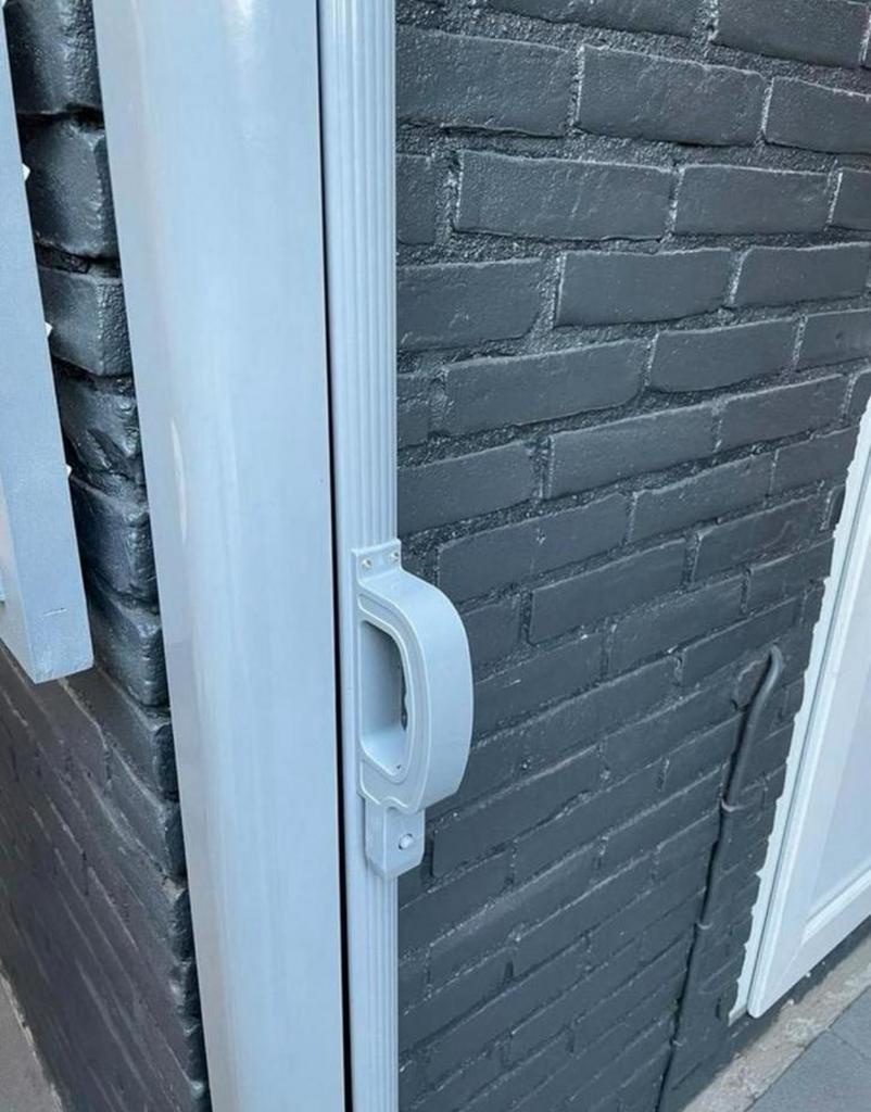 Tuin scheidings zuil, Raamkozijn, Zo goed als nieuw, Hout, Ophalen