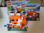 Lego Minecraft Vossehuis 21178, Ophalen of Verzenden, Zo goed als nieuw