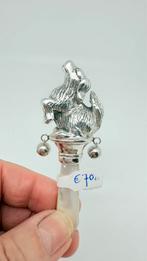 Nieuwe zilveren rammelaar. Motief: hond., Antiek en Kunst, Antiek | Goud en Zilver, Ophalen of Verzenden, Zilver