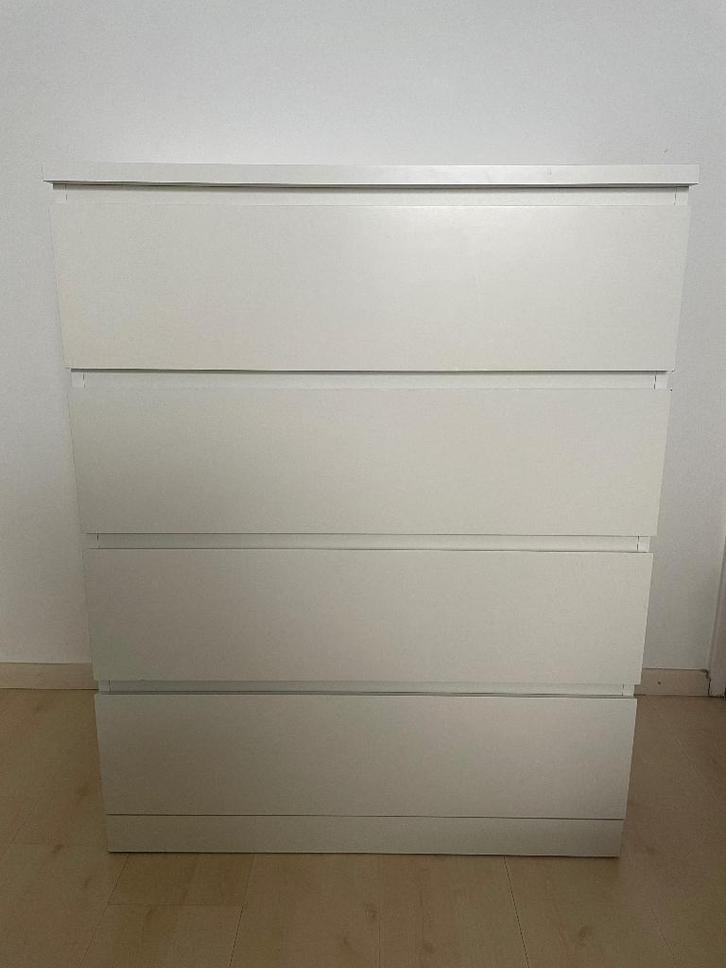 Ikea Malm kast met 4 laden, Huis en Inrichting, Kasten | Ladekasten, Gebruikt, 100 tot 150 cm, 50 tot 100 cm, 25 tot 50 cm, 3 of 4 laden