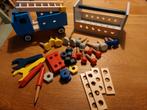 Houten Gereedschapskist & Constructie Truck, Kinderen en Baby's, Speelgoed | Houten speelgoed, Ophalen of Verzenden, Zo goed als nieuw