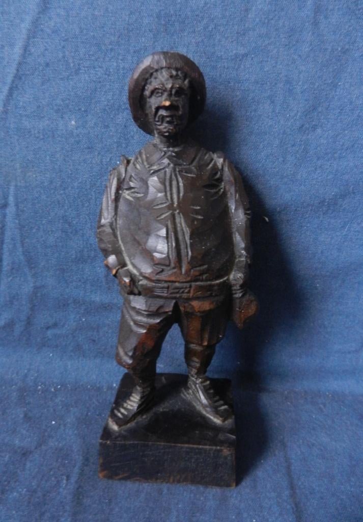 Houten sculptuur Staande man Sancho Panza Spanje h.13,1 cm, Antiek en Kunst, Ophalen of Verzenden