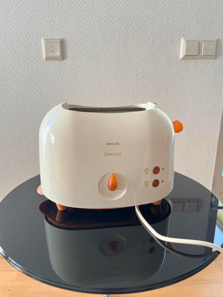 Vintage Philips Sunrise Broodrooster, Witgoed en Apparatuur, Broodroosters, Gebruikt, Uitneembare kruimellade, Ophalen of Verzenden