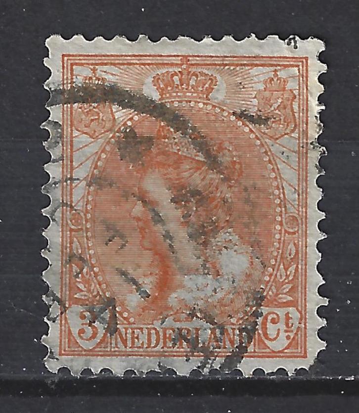 Nederland 56 gebruikt Wilhelmina 1899 ; Nederland 10% CW, Postzegels en Munten, Postzegels | Nederland, Gestempeld, T/m 1940, Verzenden