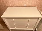 Witte Commode met 3 Lades, Kinderen en Baby's, Kinderkamer | Commodes en Kasten, Ophalen, Gebruikt, 75 tot 100 cm, Minder dan 50 cm
