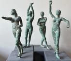 4 bronzen beeldjes van Desirée Daniels: Danseres I t/m IV., Antiek en Kunst, Ophalen