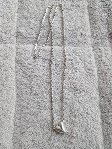 Zilveren Ketting met Hartje 925 beschikbaar voor biedingen