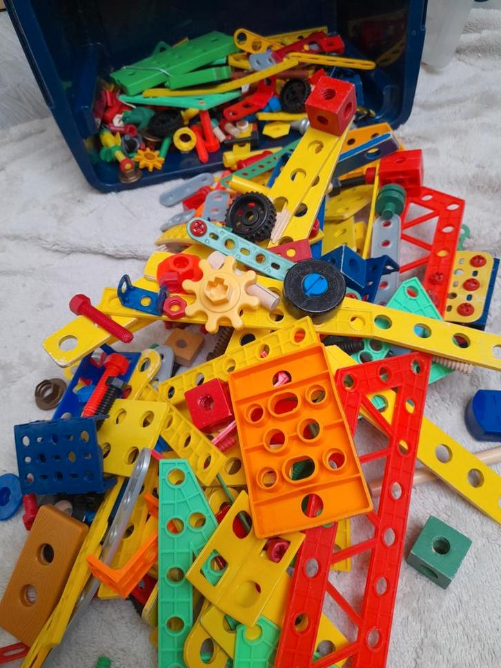 Vintage Constructie Speelgoed, Kinderen en Baby's, Speelgoed | Bouwstenen, Gebruikt, Overige merken, Ophalen of Verzenden