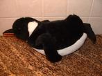 MOOIE LIGGENDE PINGUIN PLUCHE ZWART MET WITTE ONDERKANT, Ophalen of Verzenden, Nieuw, Overige typen
