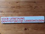 Emaille bord van de PTT, Antiek en Kunst, Antiek | Emaille, Ophalen of Verzenden