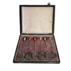 Art Deco verzilverde koffielepels, Antiek en Kunst, Antiek | Bestek, Ophalen of Verzenden