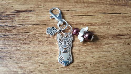 Sleutelhanger Basenji met beschermengeltje, Dieren en Toebehoren, Honden-accessoires, Nieuw, Verzenden