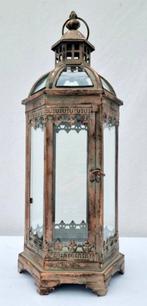 Sfeervolle Lantaarn / Windlicht - 52cm Hoog, 50 tot 75 cm, Ophalen of Verzenden, Zo goed als nieuw, Metaal