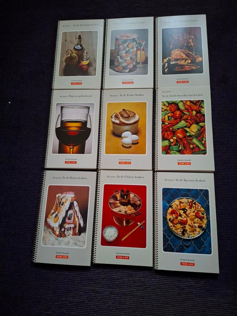 9 Time life kookboekjes. Uit eten in de wereld., Boeken, Kookboeken, Ophalen of Verzenden