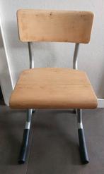 Vintage Schoolstoel Kleuterstoel, Ophalen, Gebruikt, Bruin, Vintage