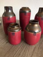 Set sier vazen, Overige kleuren, Ophalen of Verzenden, Minder dan 50 cm, Glas