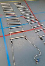 Aluminium touwladder gymzaal kwaliteit, 5 meter. Nog maar 1, Ophalen of Verzenden, Gebruikt