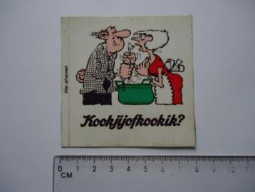 sticker oud Jan van Haasteren strip art kok kook jij retro beschikbaar voor biedingen