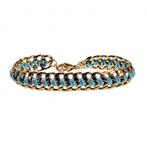 18cm tot 22cm Armband Dames Breed Verguld RVS Cubaanse, Staal, Birgitta-Gracht 33, 6465 EL Kerkrade, Nederland, Verzenden, Nieuw