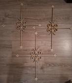 Muur- wandkruis smeedijzer 3 stuks, Ophalen of Verzenden, Zo goed als nieuw