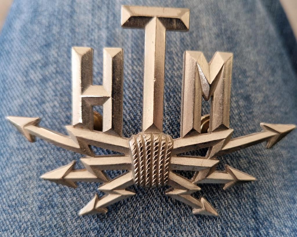 HTM tram.Pet embleem., Verzenden, Zo goed als nieuw, Tram, Overige typen