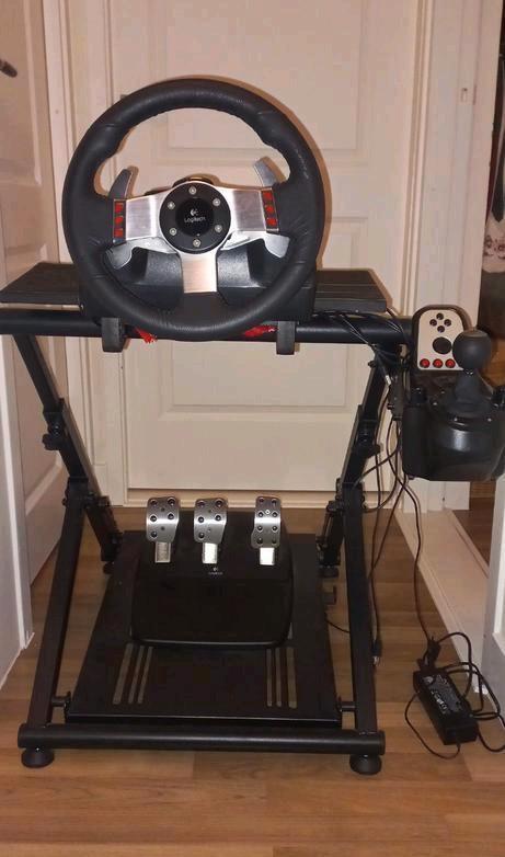Logitech G27 Racing Wheel - PC/Playstation met wheelstand, Spelcomputers en Games, Spelcomputers | Overige, Gebruikt, Ophalen