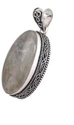 Gouden rutiel hanger, 925 zilver, Sieraden, Tassen en Uiterlijk, Overige voorstellingen, Verzenden, Nieuw, Met edelsteen