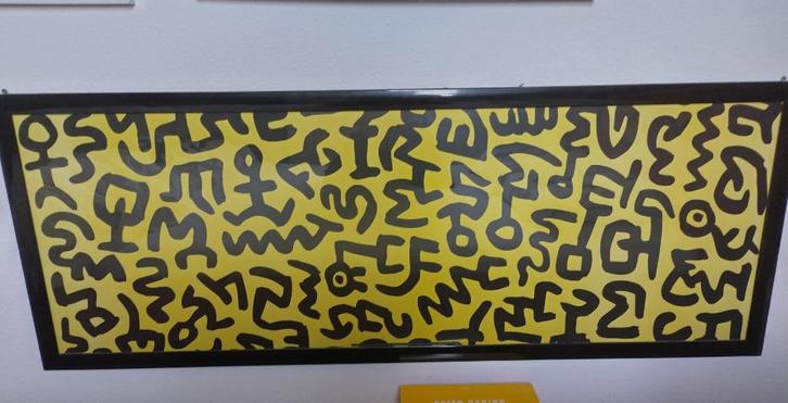 Supergrote Keith Haring / LA2 afbeelding XXL !, Antiek en Kunst, Kunst | Litho's en Zeefdrukken, Ophalen of Verzenden