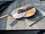 Pizza schep, ovensteen( langwerpig), mes & snijplaat, Ophalen of Verzenden, Gebruikt, Overige materialen, Bestekset