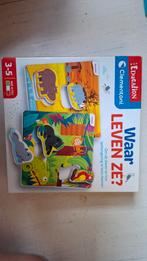 Dieren puzzel waar leven ze, Ophalen of Verzenden, Zo goed als nieuw