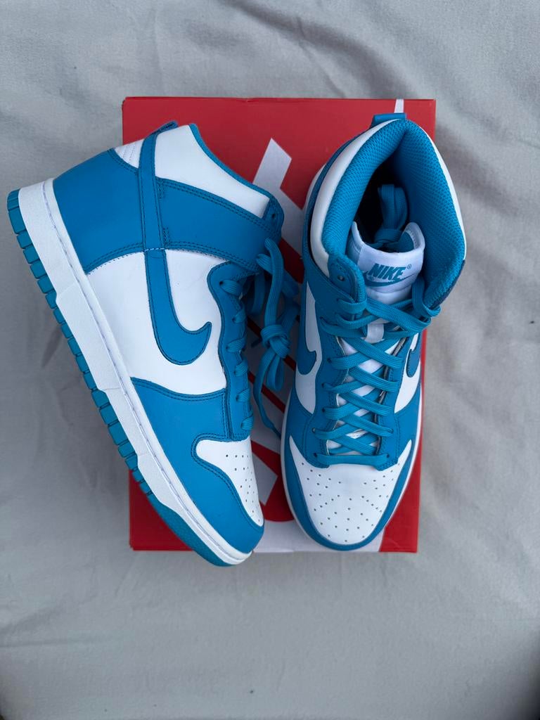 Nike Dunk High Laser Blue - Maat 44, --, Blauw, Nieuw, Ophalen of Verzenden