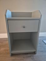 Nachtkastjes Hauga (Ikea) 2 st. Grijs, Ophalen, Gebruikt, Minder dan 45 cm, Minder dan 55 cm