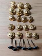 Kriegsmarine knopenset, Ophalen of Verzenden, Marine, Duitsland, Embleem of Badge