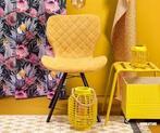 4x gele stoel Lucca Kwantum (4=129 euro), Huis en Inrichting, Zo goed als nieuw, Ophalen