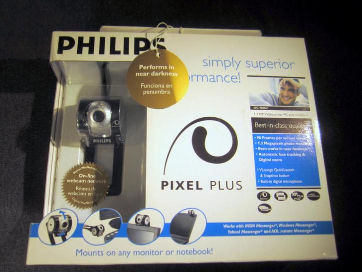 Webcam Philips SPC900NC/00 zeer geschikt voor astronomie, Computers en Software, Webcams, Zo goed als nieuw, Bedraad, MacOS, Windows