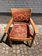 Vintage rookstoel / brocante / antiek, Huis en Inrichting, Ophalen, Gebruikt, Bruin, Eén